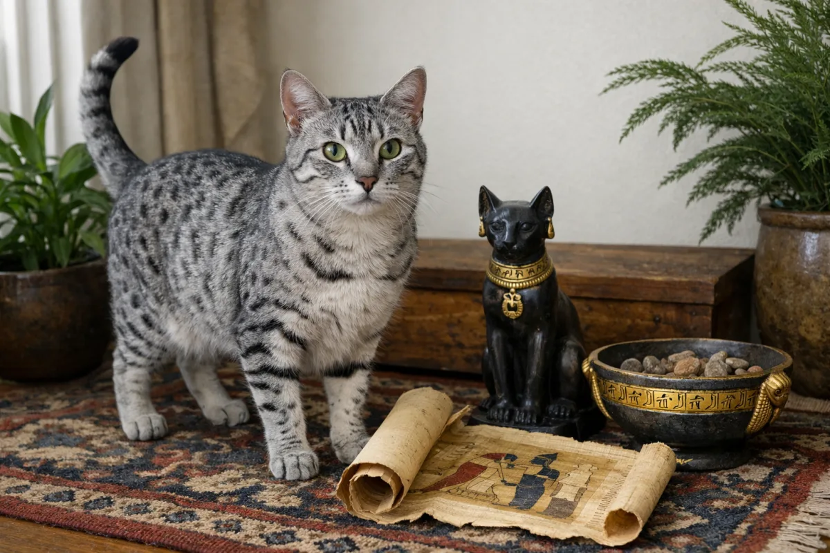 Egyptian Mau cat with exotic name inspiration