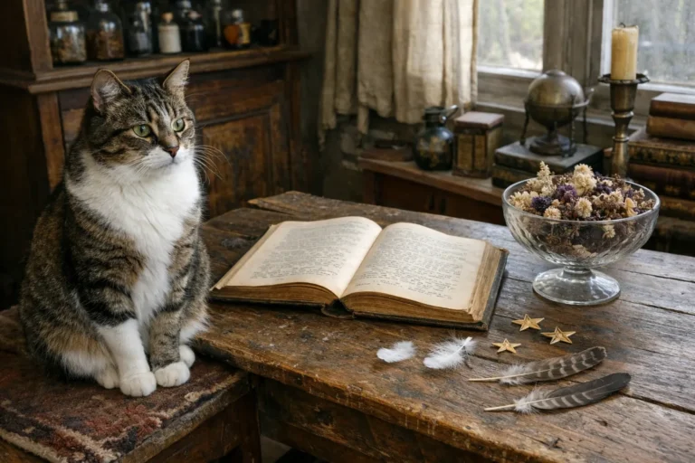 Mystical cat with moonlit fantasy names