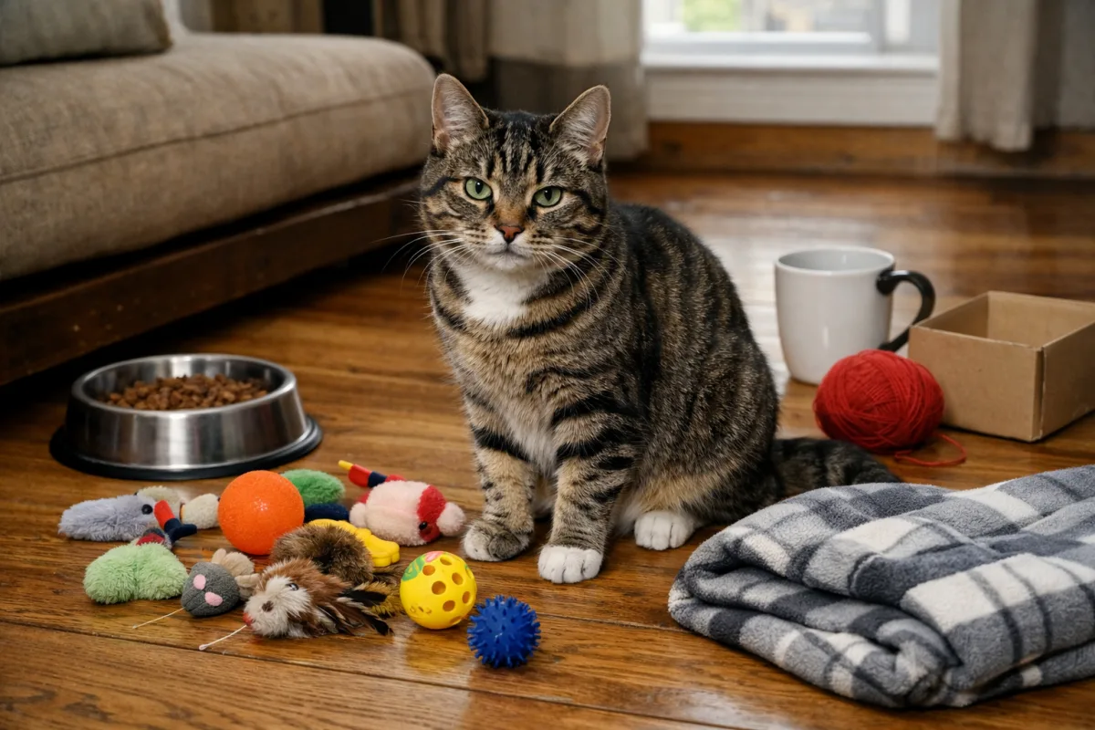 Tabby cat with a playful name idea
