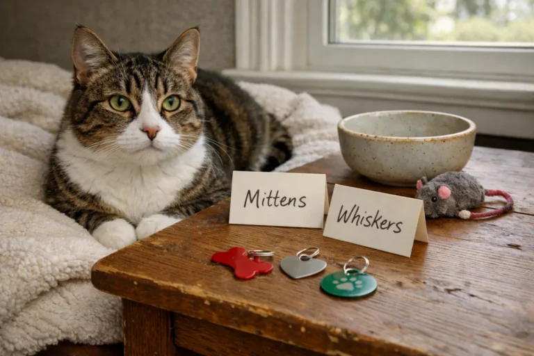 Gentle cat with soft name ideas