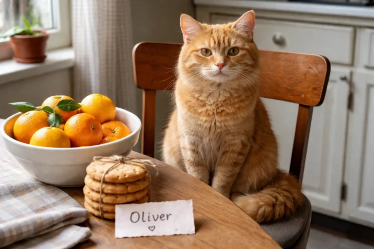 Funny ginger cat names for an orange tabby