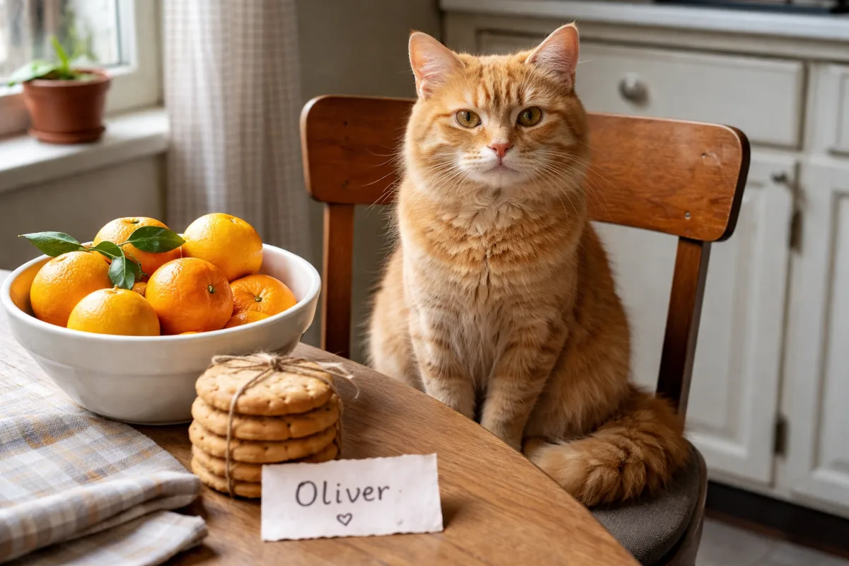 Funny ginger cat names for an orange tabby