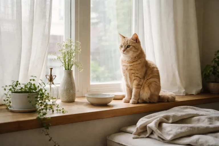 White cat with a soft airy name idea