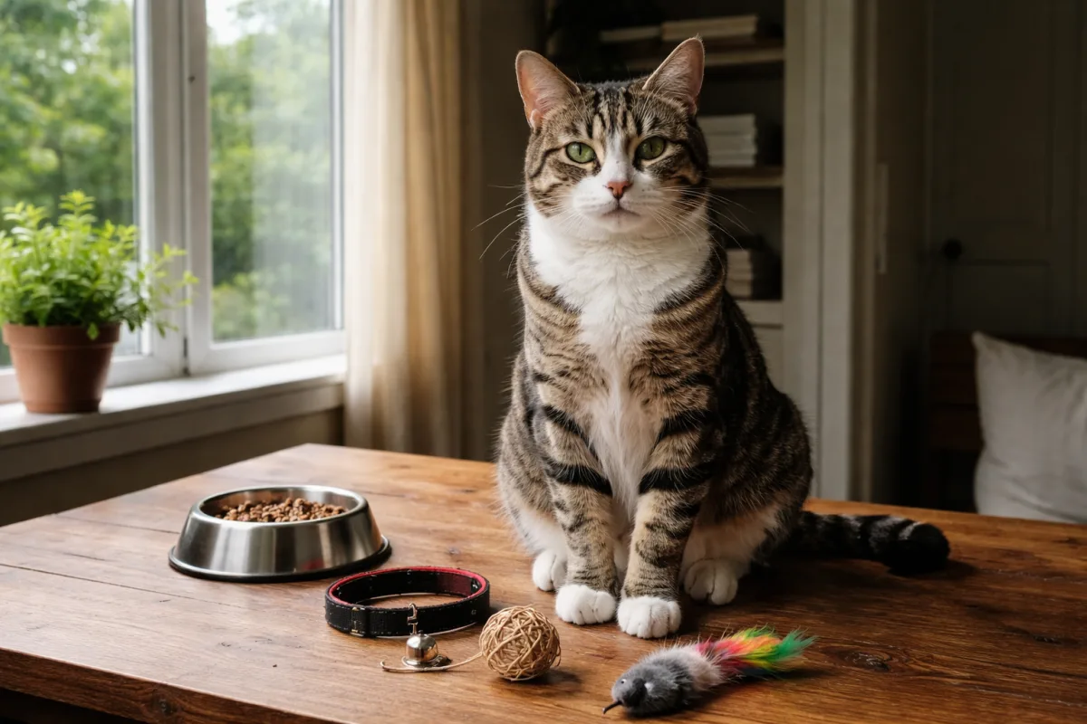 Bold cat with a powerful name